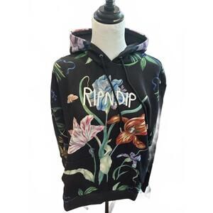 RIPNDIP Floral Print Hoodie Size Small